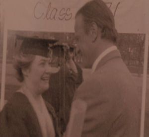 Connor and Rachel at graduation